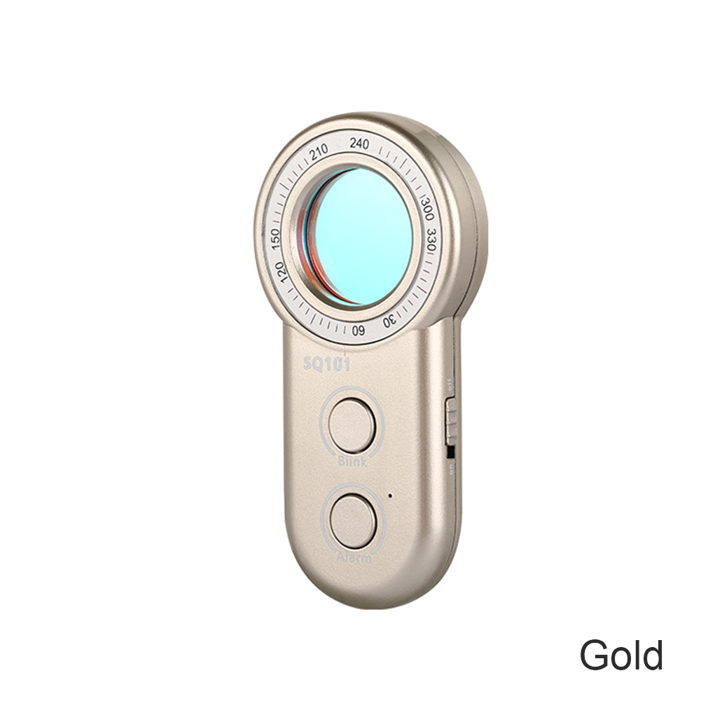 Rocomoco Portable Hidden Camera Detector Infrared Vibration Sound-light Alarm Detector Anti-eavesdropping Anti-monitoring Scanner