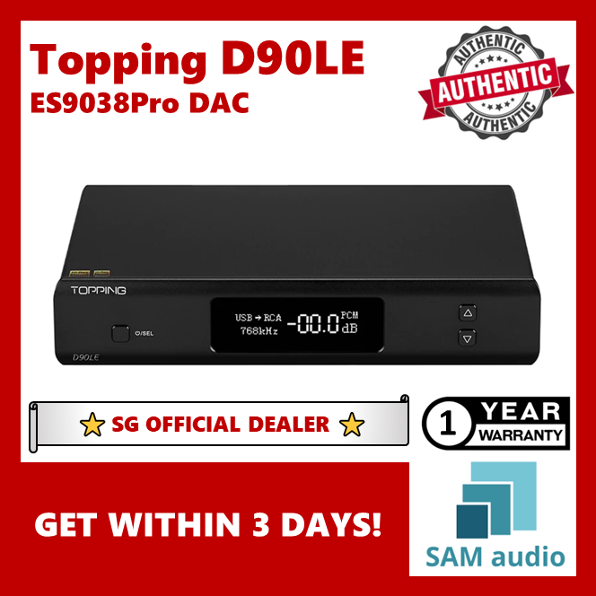 [?SG] Topping D90LE ES9038Pro DAC