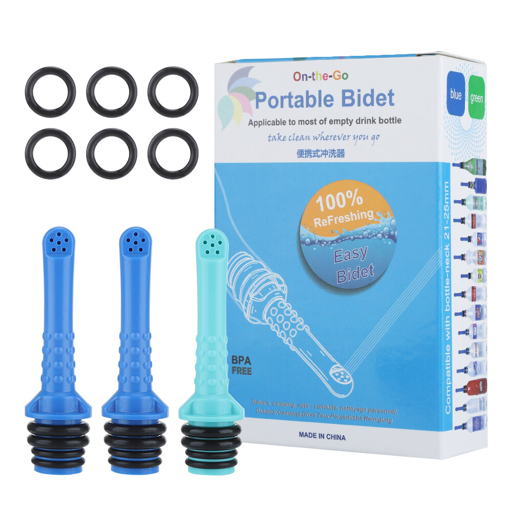 Portable Travel Bidet Cleaner Wash Nozzle Hand Held Bidet Sprayer Manual Flusher Press Cleaning Tools 1/2/3Pcs