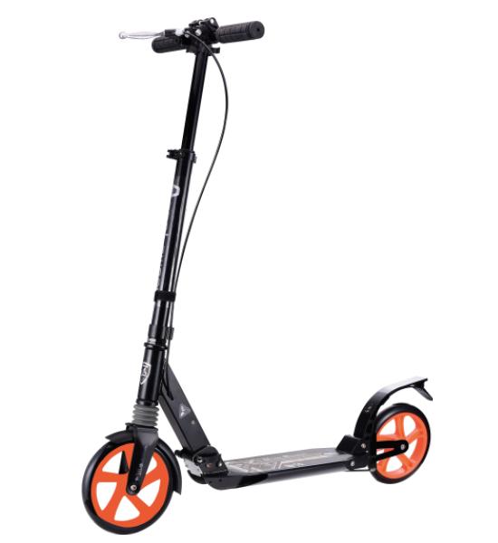 Adult Kick Scooter with Suspension, Black/White adult scooters kids scooter manual scooter