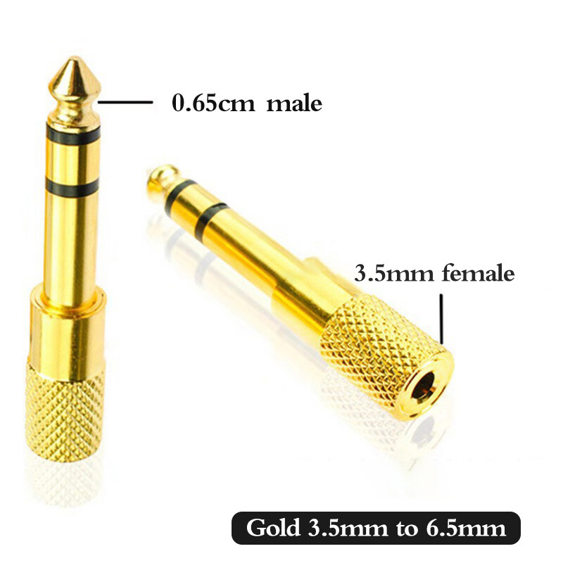 Electronics 6.5mm Male Plug to 3.5mm Female Connector Headphone Amplifier Audio Adapter Microphone Converter