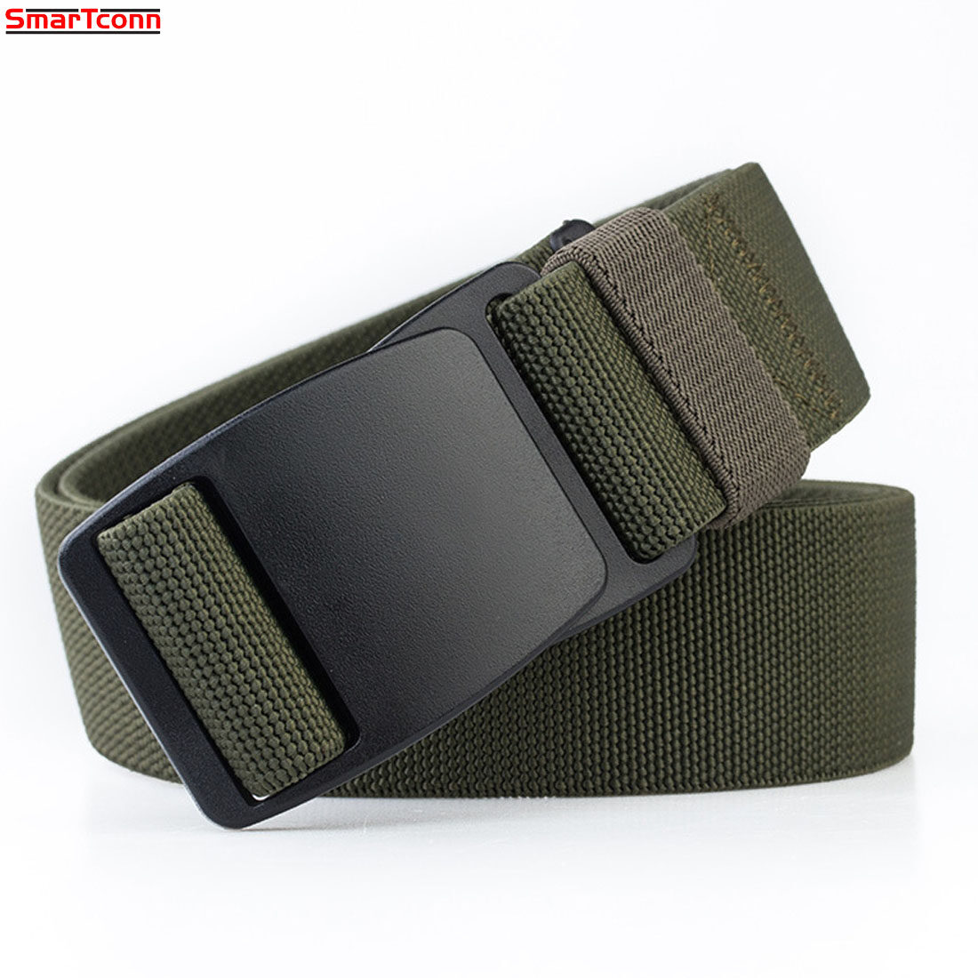 Nylon Canvas Breathable Military Tactical Men Waist Belt With Plastic Buckle