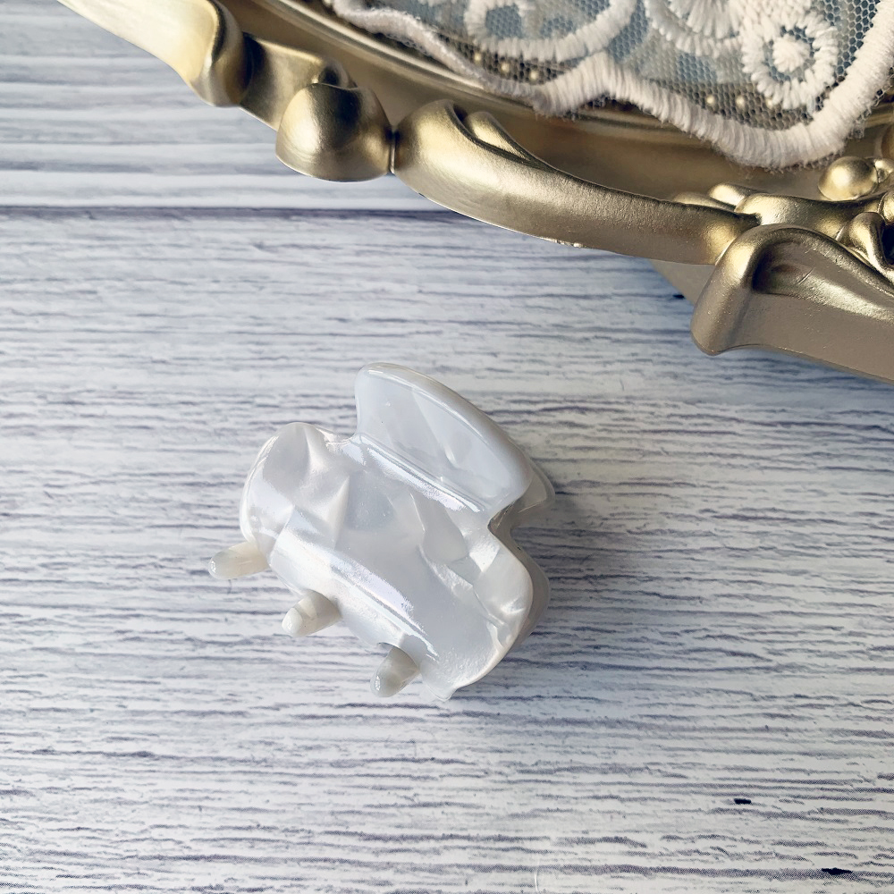 [SG New Promo] Korean Elegant 3.2cm Small Hair Claw Hair Clip, Beautiful Acetate Fiber Sakura Pink Hair Grip hair accessories for women