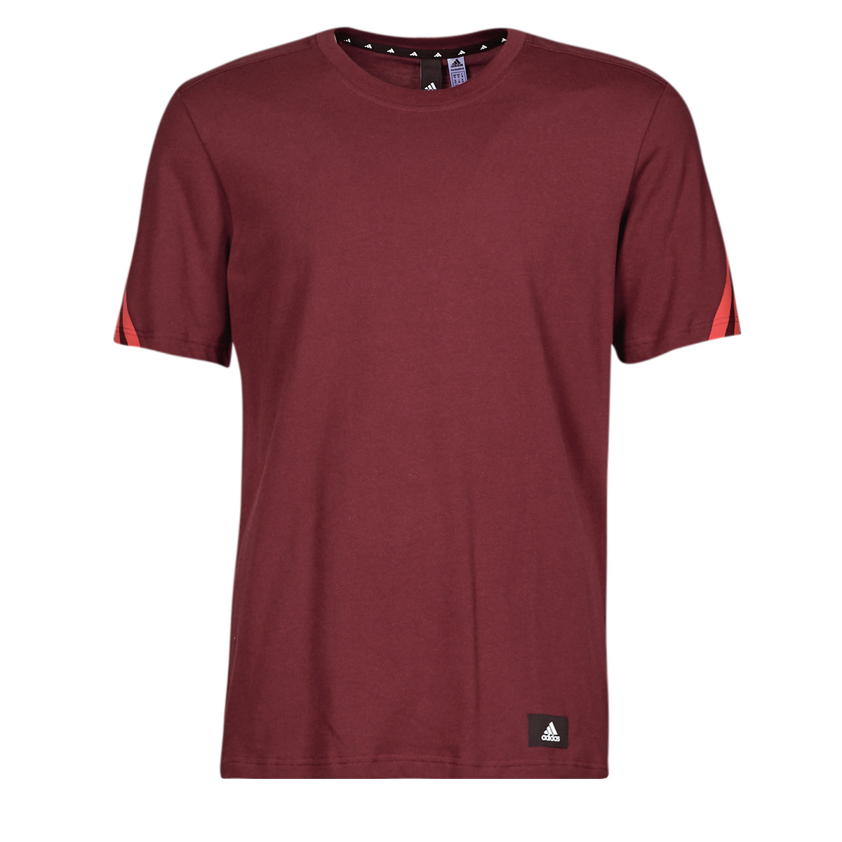 adidas Clothing adidas men Short-sleeved t-shirts - FI 3 Stripes Tee - Bordeaux