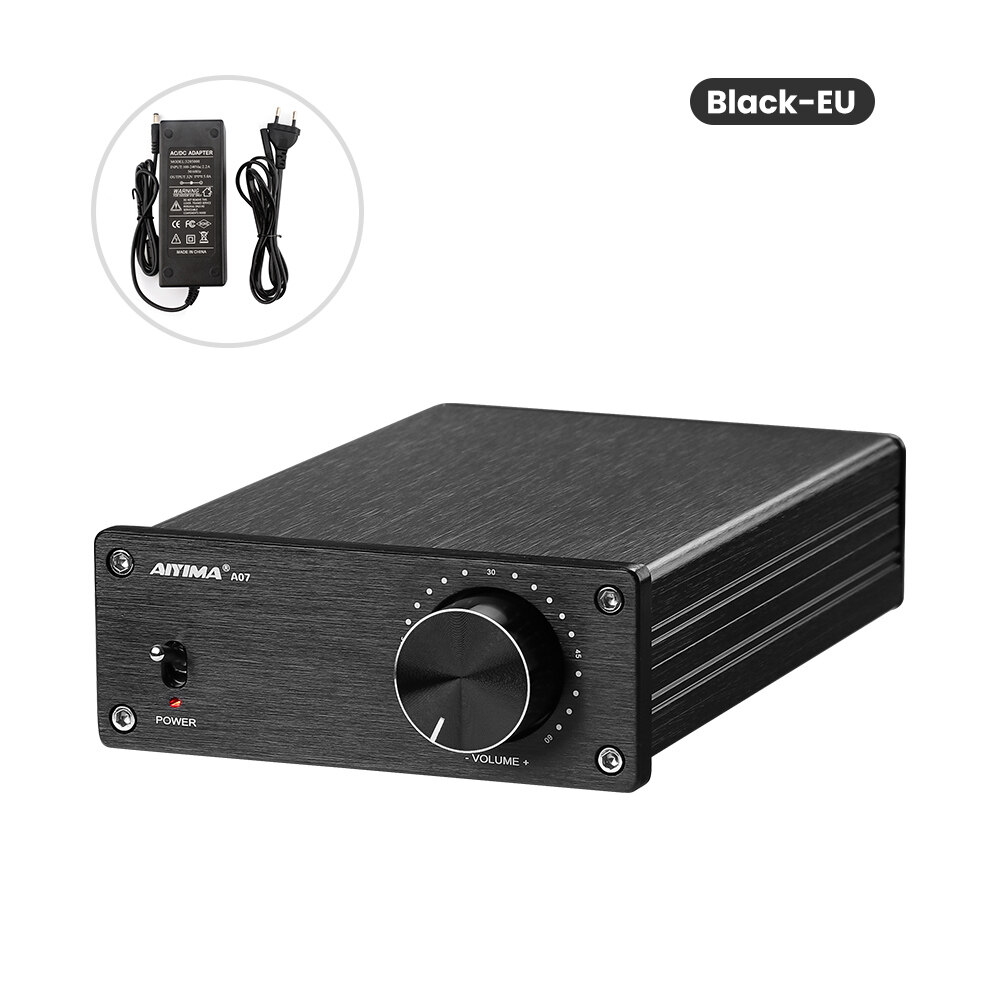 AIYIMA A07 Mini HIFI TPA3255 Stereo 2.0 Channel 300W*2 High Power Digital Amplifier Class D Audio AMP For Home Sound Theater DIY