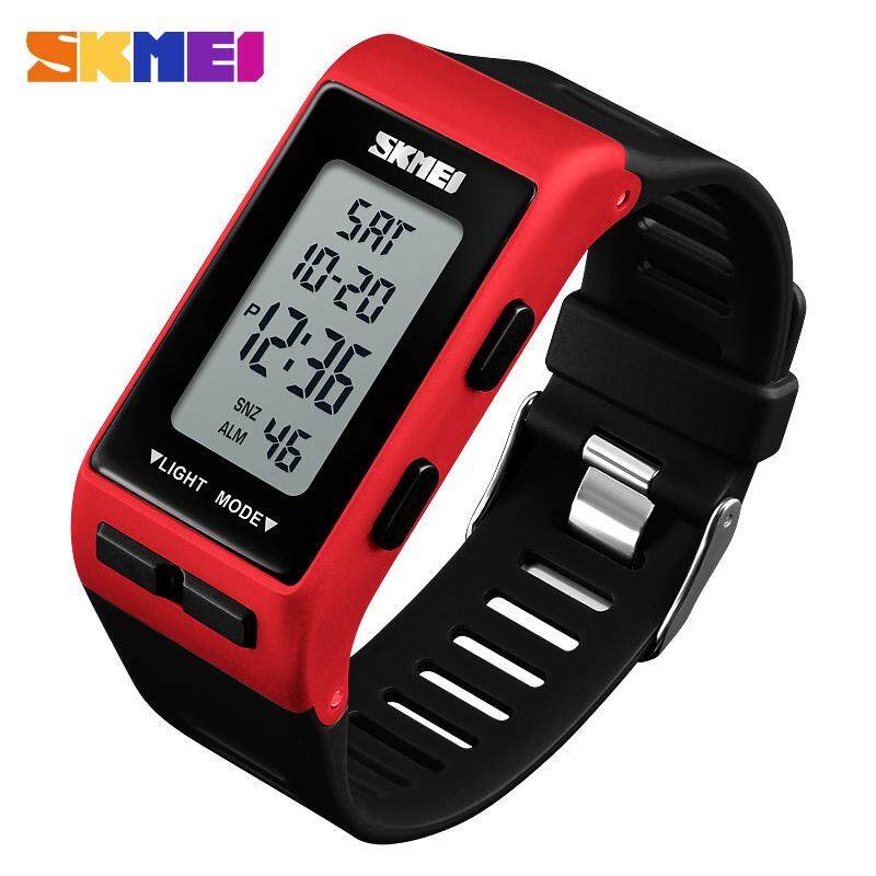 SKMEI New Men Women Sports Watch Stopwatch LED Watches Band Man Fashion Digital Waterproof Wristwatches 1362