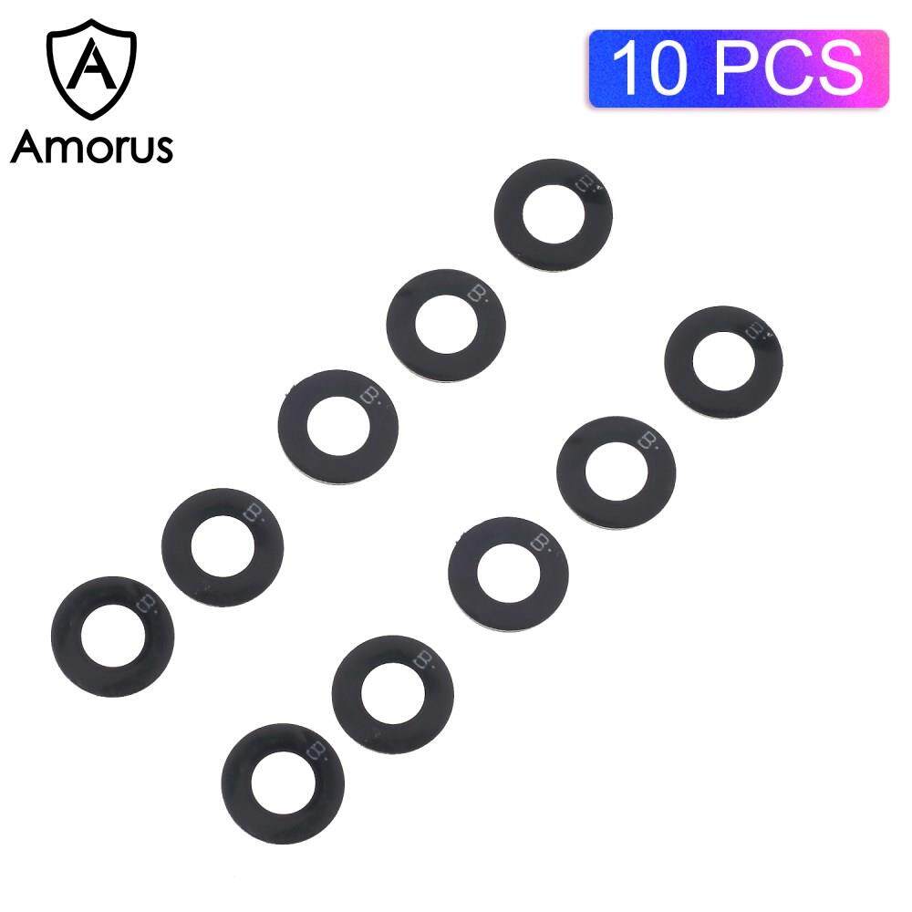 Amorus 10Pcs/Set OEM Back Rear Camera Glass Lens Part for Huawei Honor 7X (Glass Only)