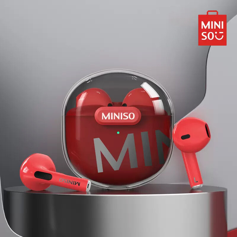 MINISO M01 Bluetooth Earphone 9D HIFI Sound Sport Waterproof TWS Wireless Headphones Bluetooth 5.3 With Charging Box Mic Support Call Video IOS Android Universal