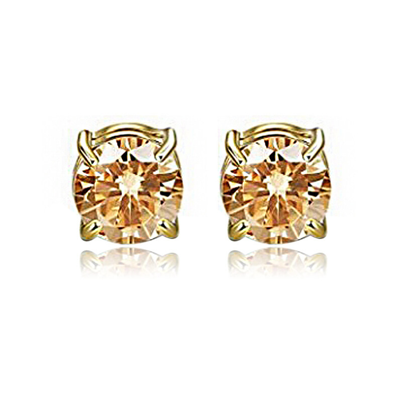 Bravego 1 Pair Diamond Magnetic Earrings Stainless Steel Non Piercing Ear Studs Magnet Clip Earrings