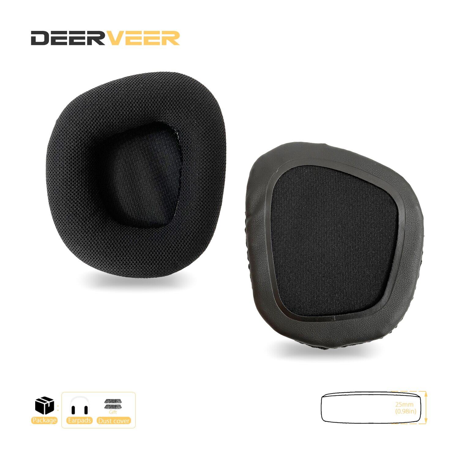 DEERVEER Replacement Earpad For Corsair VOID PRO RGB SE Headphones Memory Foam Ear Cushions Earmuffs