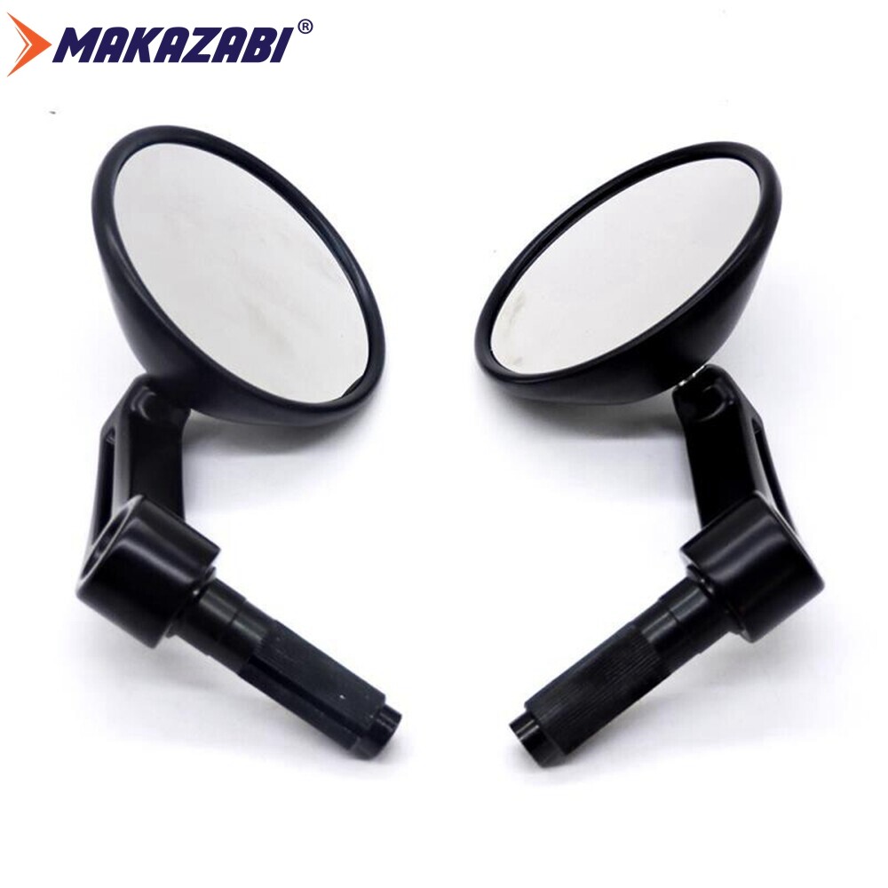 17mm Diameter Round Motorcycle Rear View Mirrors Handle Bar End Cafe Racer For SPORTSTER 883 1200 XL X48 Street 750 Honda Rebel 500 Rebel 300 Yamaha XV950R Bolt CMC Bobber 350 Husqvarna 401 Ducati Kaw