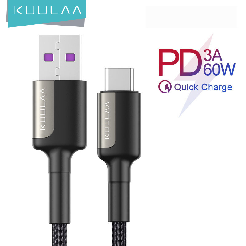 【Clearance】KUULAA 5A USB Type C Cable for Huawei Mate 20 Pro P20 Lite USB C Fast Charging Cable Type-C Cable Kable for Huawei P30 Pro