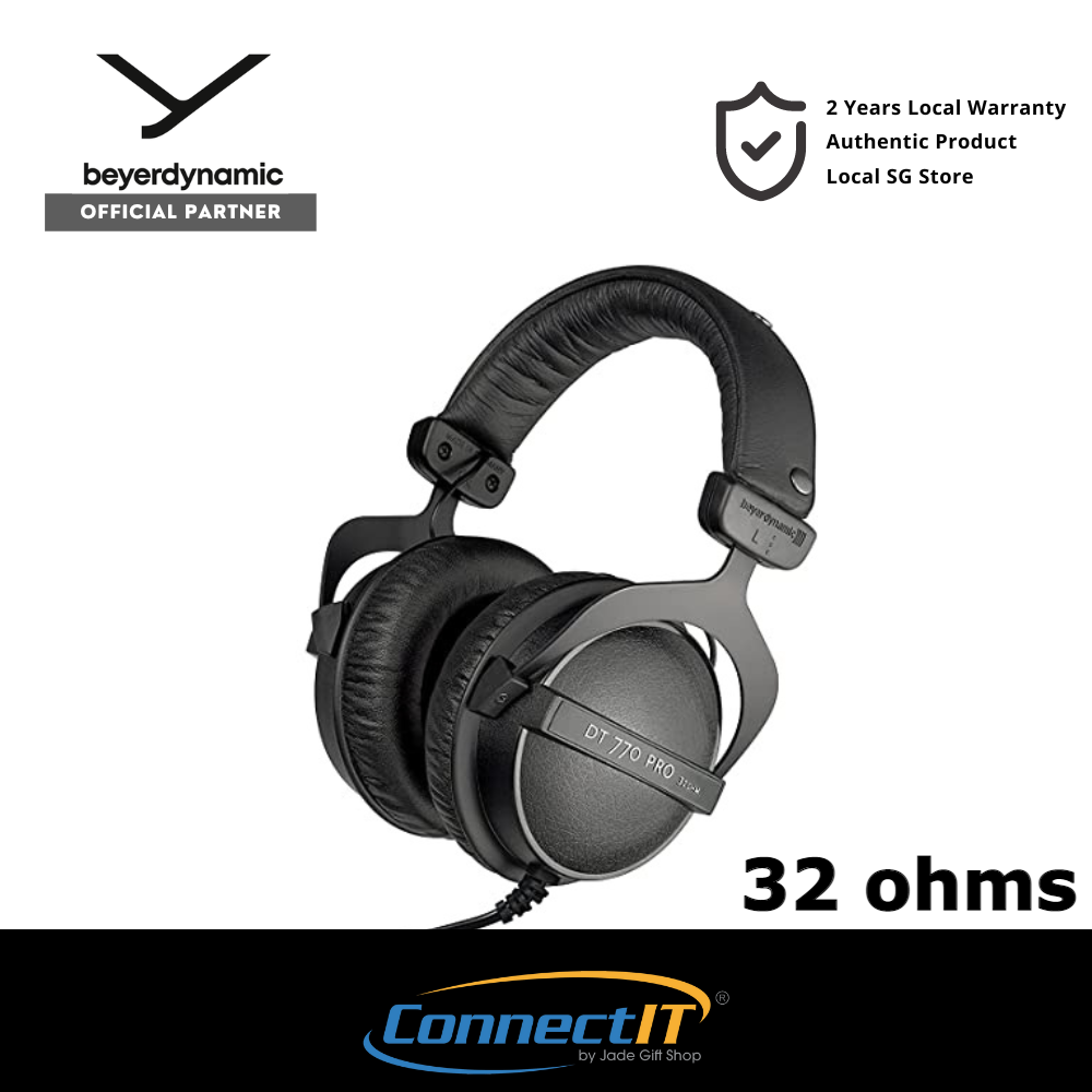 Beyerdynamic DT770 PRO 32ohms/80ohms/250ohms well-built, durable and great-sounding closed-back (2 Year Local Warranty)