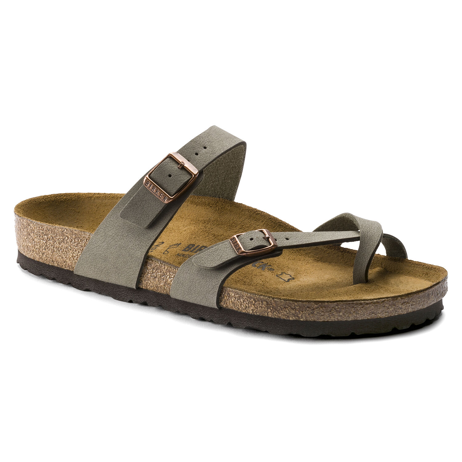 Birkenstock Mayari Birko-Flor Unisex Regular Width Sandals in Stone