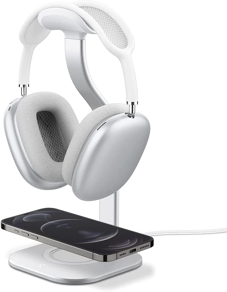 [SG Stock] Spigen AirPods Max Stand/MagSafe Charger Pad S380 - Silver