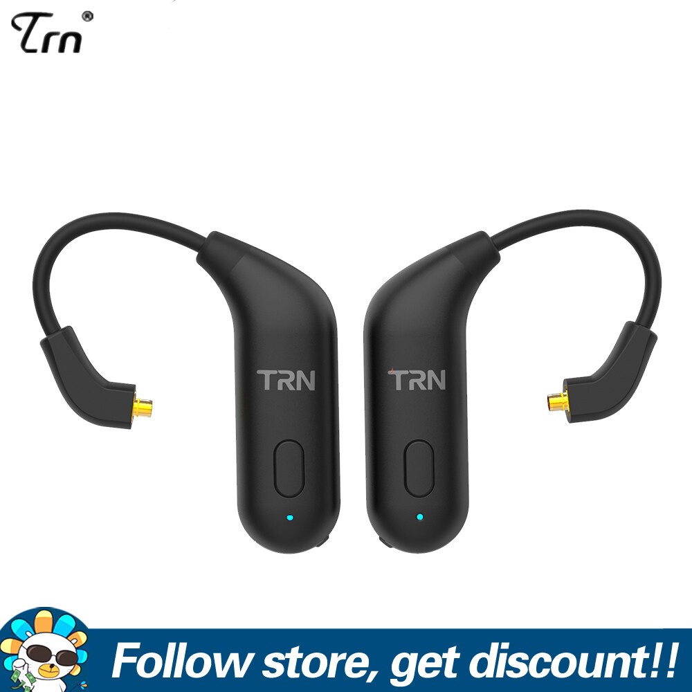 FAAEAL TRN BT20 Bluetooth 5.0 Earphone Cable Ear Hook Running Bluetooth Module With 2PIN/MMCX Connector Upgrade Headset Cable For VX TA1 V90 V20 BA5 ST1 M10 C12 Shure SE215 SE315 Replacement Headphone