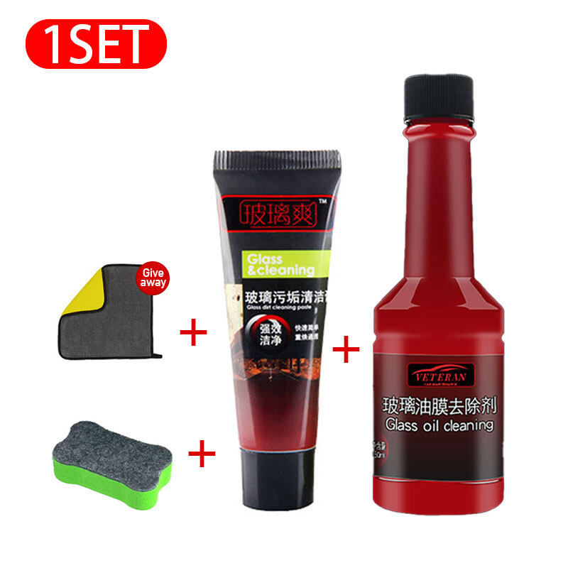【TIKTOK】Automobile Glass Oil Film Remover Automobile Windshield Cleaner Oil Film Stain Remover