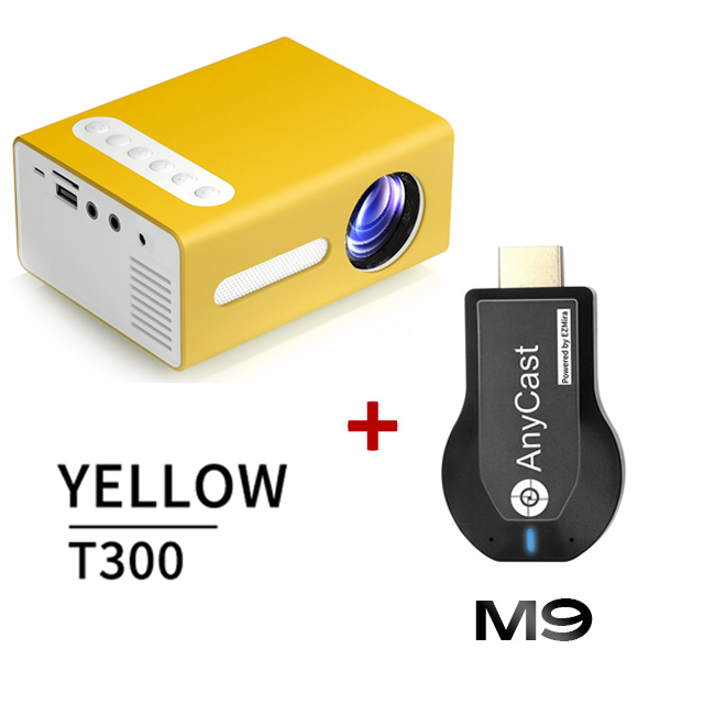 STANSIO T300 LED Mini LCD HD Home Projector Wireless Mirroring for Phone Support HDMI USB TF Card Input Personal Cinema Projectors