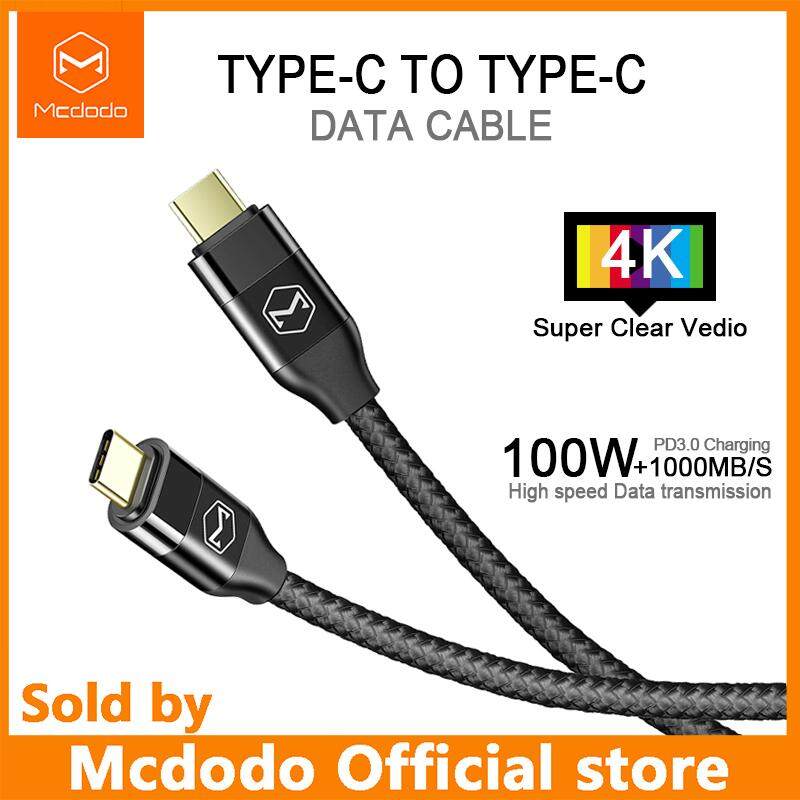 Mcdodo USB 3.1 Type C To USB C Data Cable For MacBook Pro Notebook 100W PD3.0 Quick Charge 4.0 For Samsung Xiaomi Audio 4K To TV