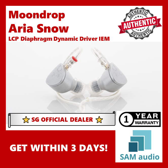 [?SG] MOONDROP Aria Snow Edition High-Performance Diamond-Like LCP Diaphragm Dynamic Driver IEM