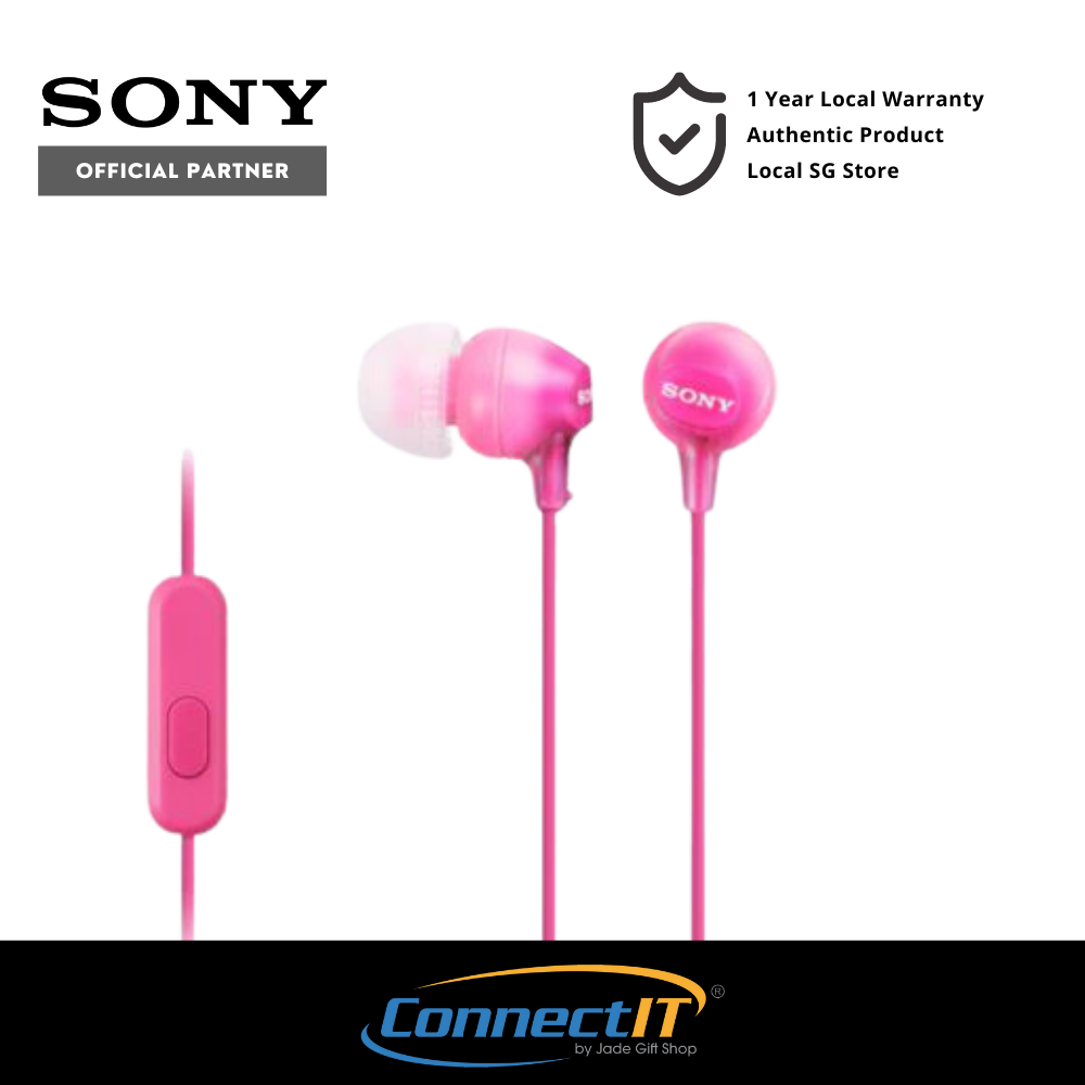 Sony MDR-EX15AP In-Ear Earphone With Mic For Smartphones -1 Year Local Warranty