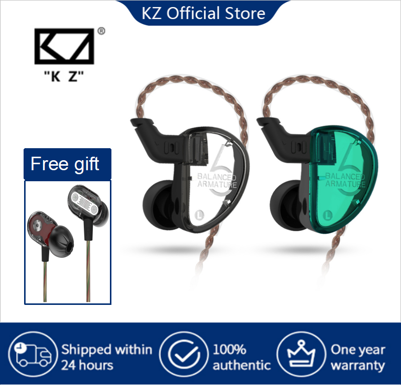 KZ AS06 Earphones Balanced Armature 3BA Driver HIFI Bass Headphones In Ear Monitor Bluetooth Headset Noise Cancelling Earbuds