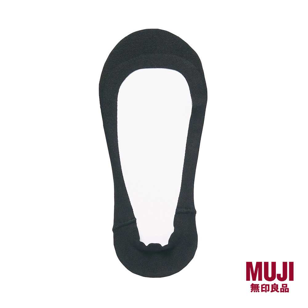 MUJI Ladies Cotton Blend Low Cut Foot Cover with Heel Grip