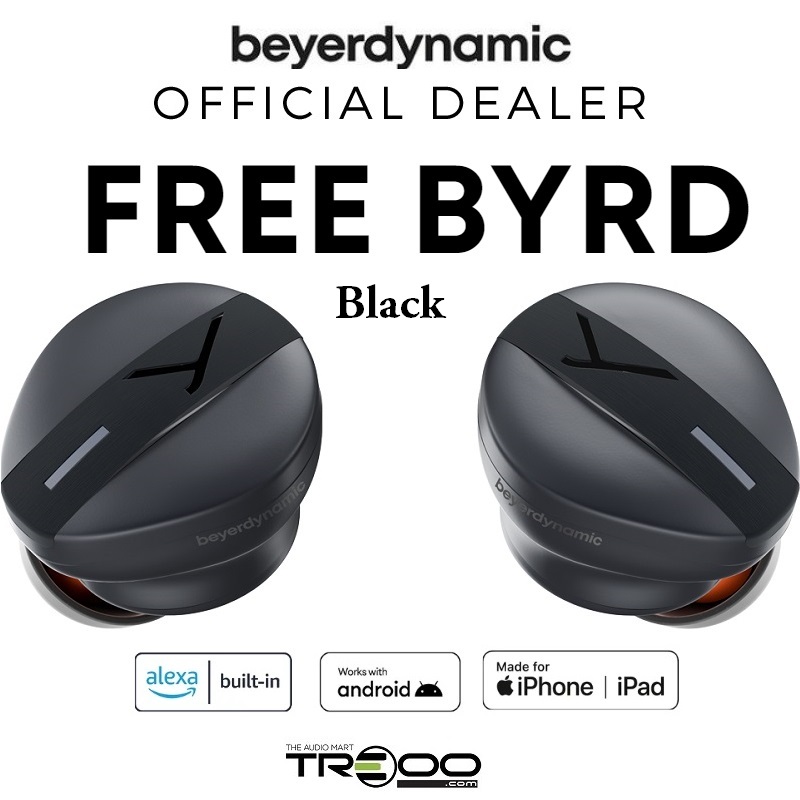 Beyerdynamic Free BYRD True Wireless Bluetooth Noise-Cancelling In-Ear Earphone with Mic