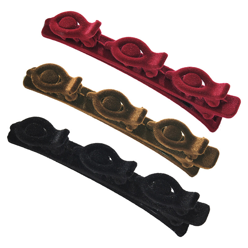 MJartoria Fashion Hair Clips For Girl Sweet Cute Auturm and Winter Clip Bangs Side Barrettes Elastic Duckbill Clip