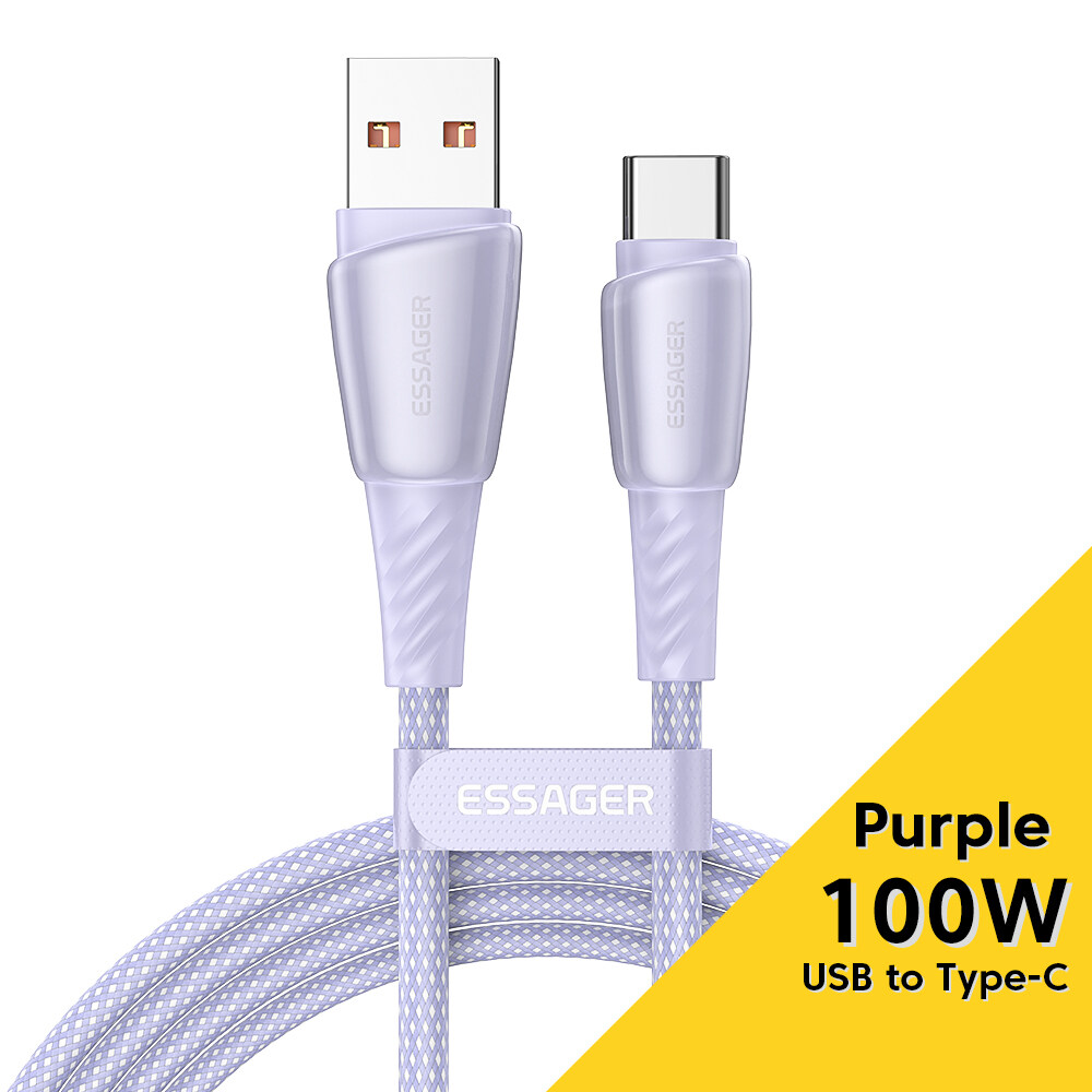 Essager USB Type-C Cable  6A 100w  Super Fast Charger Wire Type-C Cable  for  Huawei