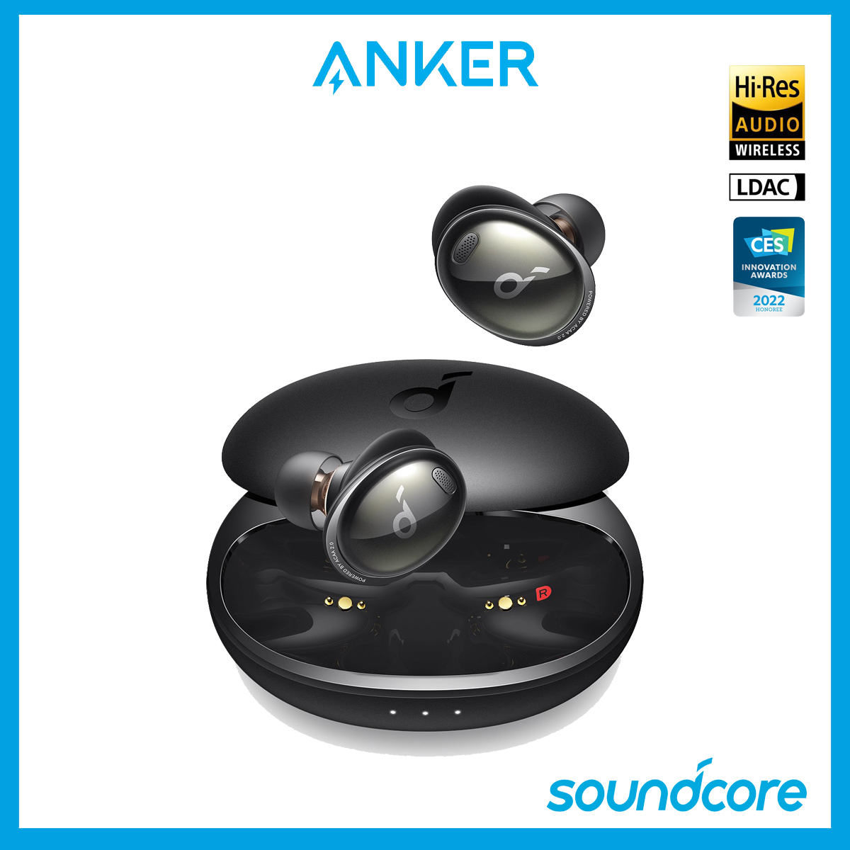 Soundcore by Anker Liberty 3 Pro Active Noise Cancelling Earbuds wireless, True Wireless Earbuds Bluetooth Earphone with ACAA 2.0(Dual Driver), Fusion Comfort, Hi-Res Audio Wireless, Multipoint Connec
