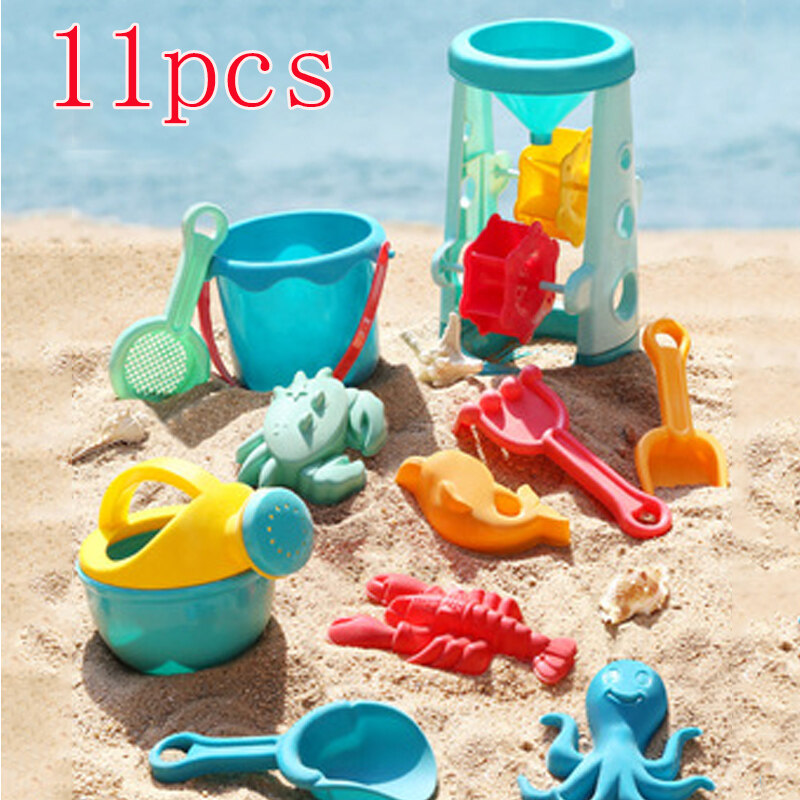 Beach Toys Bucket Play Water Sea Creatures Toys Watering Can for Kid Sand Box Set Sand Table Sand Bucket Summer Beach Set Toys Play Sand Wame Play Cart