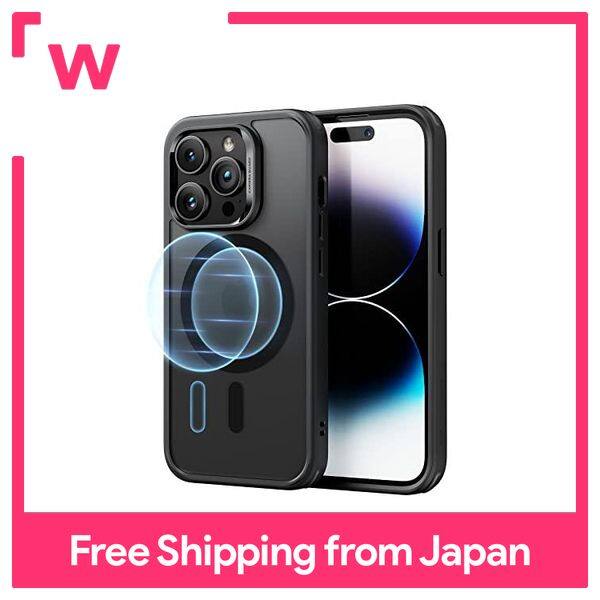 ESR iPhone 14 Pro Max Case MagSafe Compatible Wireless Charging HaloLock Hybrid Magnetic Case Shock Resistant US Military MIL Standard Protection Translucent Smooth Grip 6.7 Inch Black Classic Series