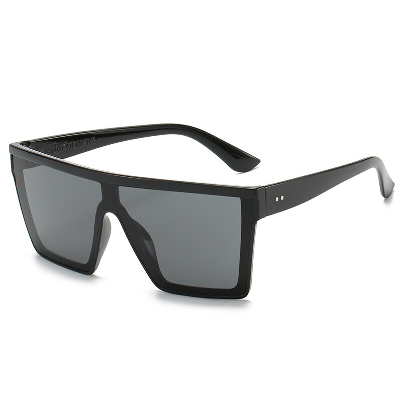 PTQ New Comfortable Sunglasses Fashion Trend Sunglasses For Women For Men Oversized Frame Square Sun Glasses Multicolor Ocean Lens Glasses