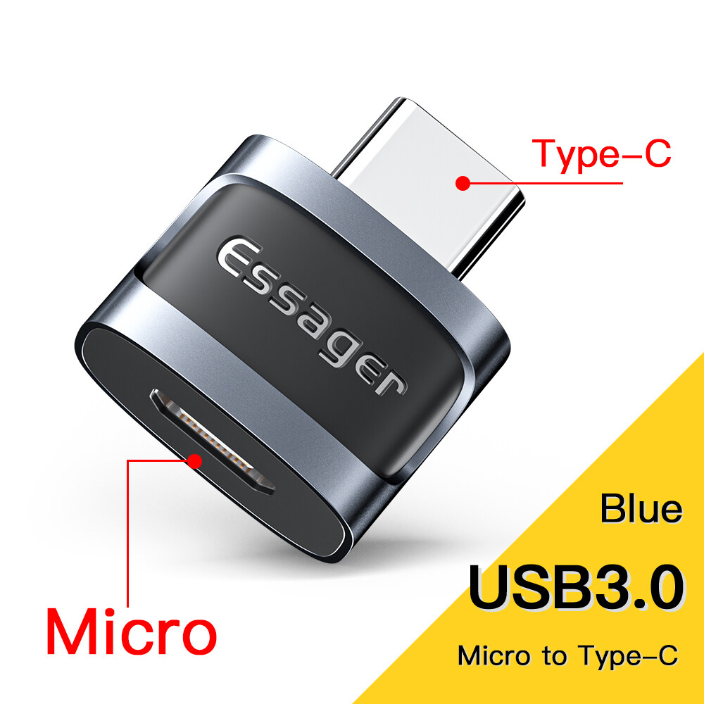 Essager OTG Type C To USB Micro USB To Type C Adapter OTG USB To Type C Converter For Macbook Xiaomi HUAWEI Samsung OTG Connector