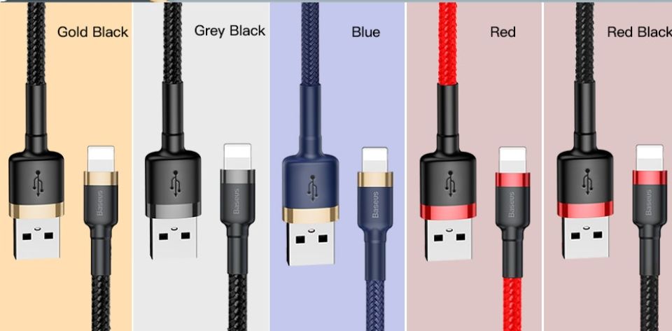 【SG Seller】Baseus Cafule Series Cable USB For iPhone 2.4A