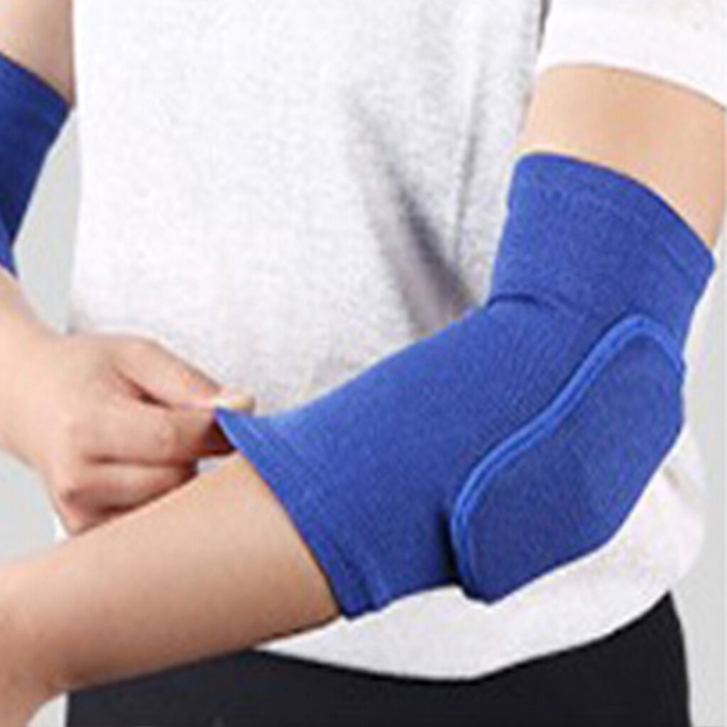 1 PC D.O.T Elastic Elbow Pads Thickened Sponge Elbow Basketball Volleyball Elbow Protectors Guard Sport Arm Sleeve