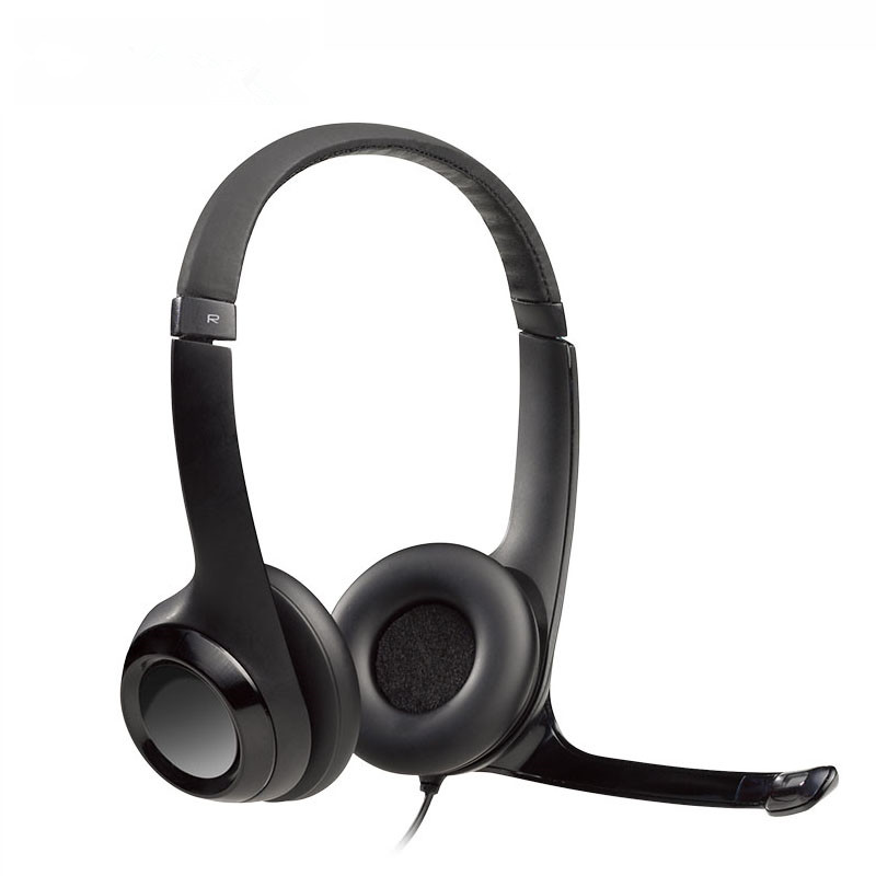 Logitech H340/H390 USB Headset with Noise-Cancelling Microphone Padded Headband Headphones For PC Lacptop