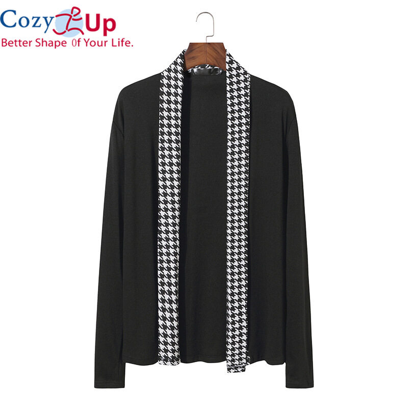 Cozy Up Hit Color Plaid Cashmere Sweater Men 2020 Autumn Winter New Knitted Cardigan Men Knitwear Slim Casual Business Sweater Sueter