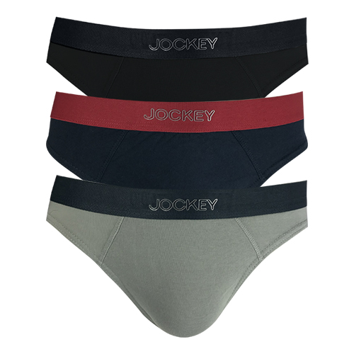 JOCKEY®  3PCS MEN BRIEFS | 100% COTTON JERSEY | BASIC | HIPSTER #958467