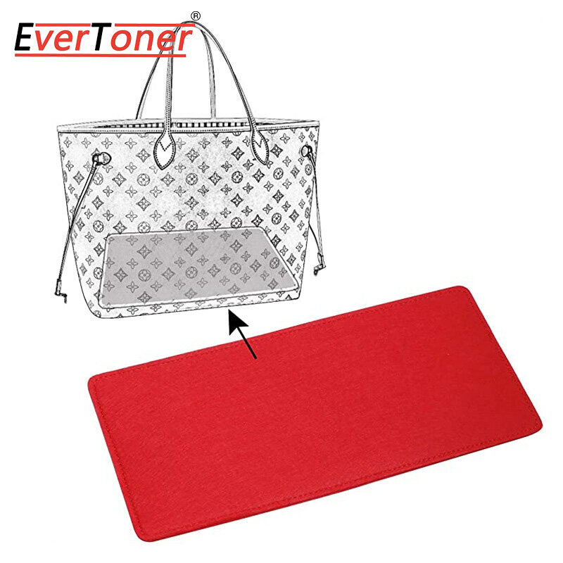 EverToner Felt Insert Bag For LV Neverfull Speedy Felt Purse Insert Handbag Organizer Bag in Bag Organizer with Handles