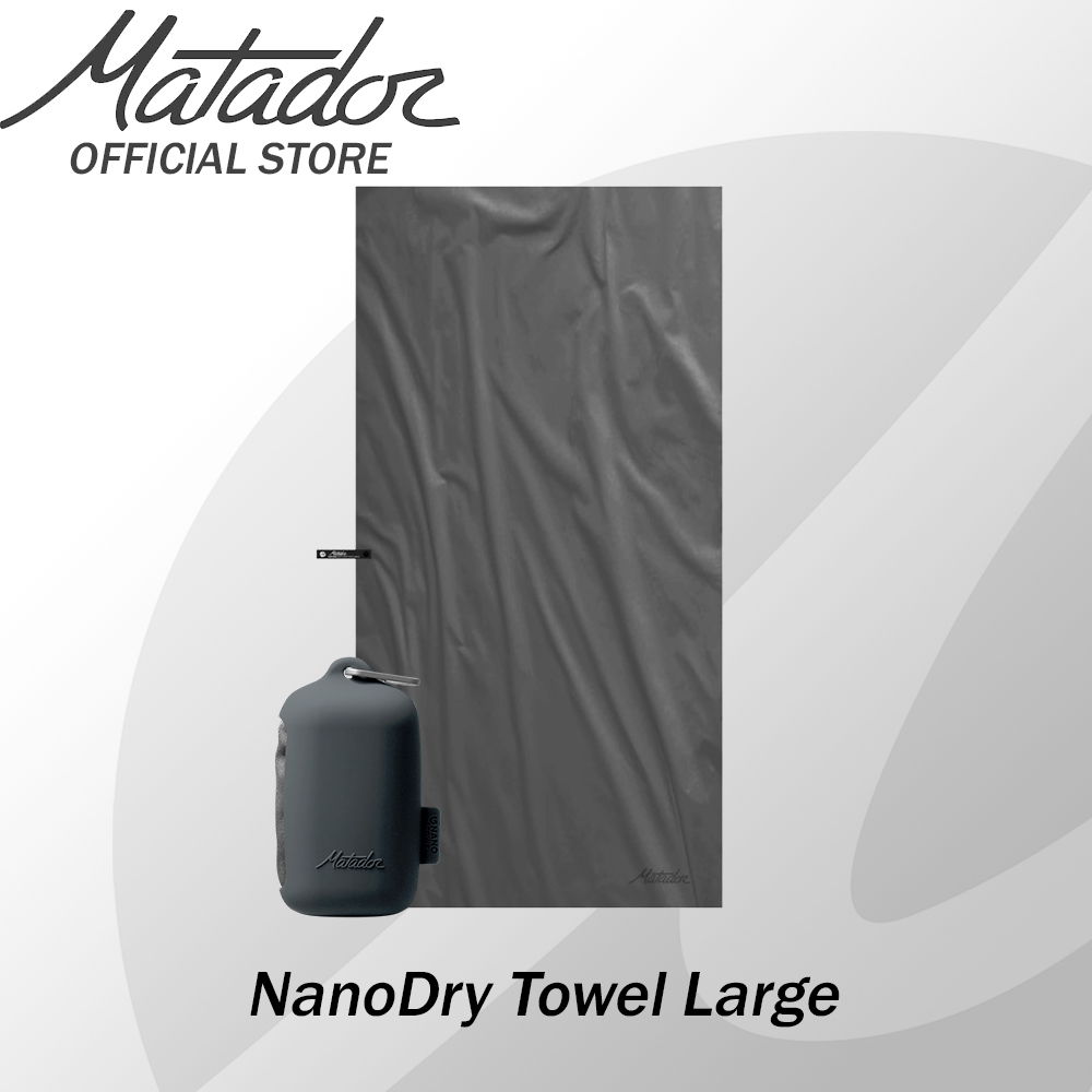 Matador NanoDry Packable Shower Towel v2 (Large) Grey / Blue