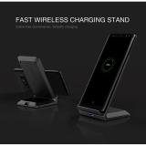 Nillkin 10W Fast Wireless Dual Coils Professional Smart Charging 60 Degree Stand 10W With Anti Slip Surface High Speed Cable Free Qi Iphone Samsung Vertical Live Video Chatting Call Zoom Watching Game