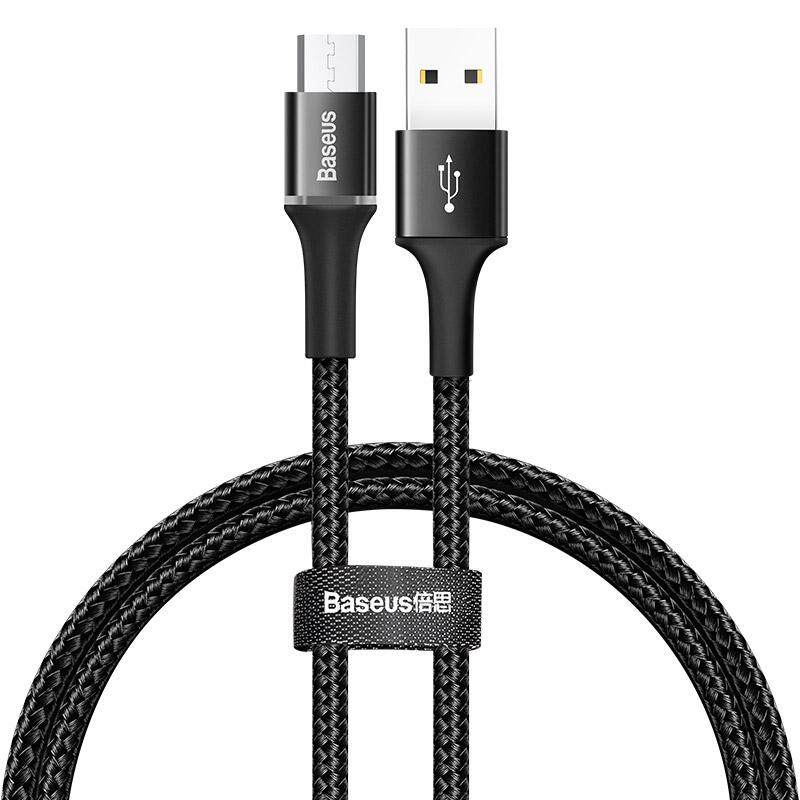 Baseus LED Micro USB Cable 3A Fast Charging For Samsung Huawei Xiaomi Oppo Vivo, Android Phone , Tablet PC,and Most Android Tablets Wire Cord