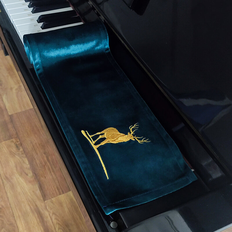 Piano Keyboard Dust Cloth Keyboard Nylon 88 Key Triangle Vertical Electric Piano Cover Cloth Towel Piano Key Cloth Cover Universal Accessories