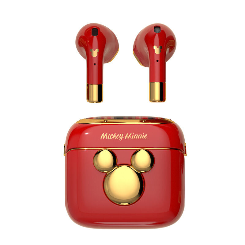 Disney Q6 True Wireless Bluetooth Headset Semi-in-ear Typec Charging Cute Noise Reduction EarBuds For Girls