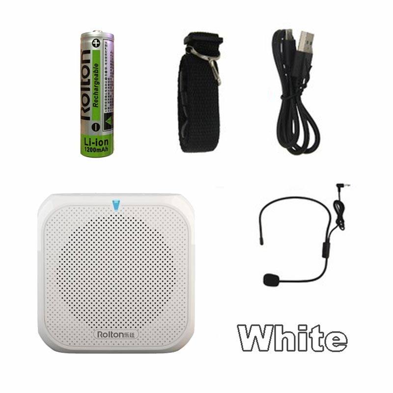 Rolton K400 Loudspeaker Microphone Voice Amplifier Booster Megaphone Speaker For Teaching Tour Guide Sales Promotion