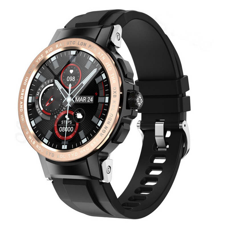 LEMFO E19 Smart Watch Sports GPS Tracking 24 Hours Heart Rate Monitoring Blood Pressure/Oxygen Monitor Smartwatch for Men Women Android IOS