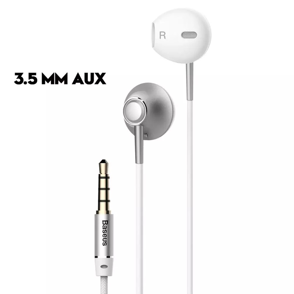 Baseus H06 In Ear Earphones 3.5mm Wired Earphones HiFi Stereo Bass Headphone Lateral Wired Audio Headset with Microphone