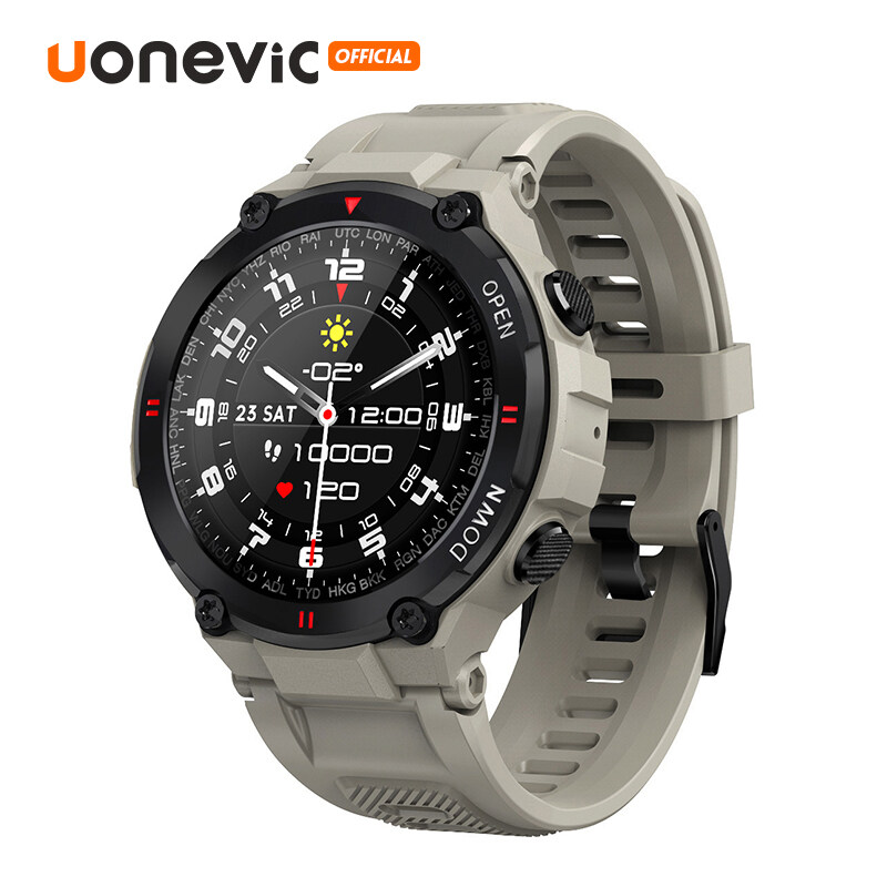 Uonevic 2021 New K22 Smart Watch Men Sport Fitness Bluetooth Call Multifunction Music Control Alarm Clock Reminder Smartwatch For Phone for amazfit watch